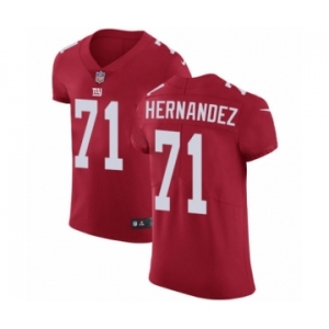Men's Nike New York Giants #71 Will Hernandez Red Alternate Vapor Untouchable Elite Player NFL Jersey
