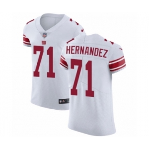 Men's Nike New York Giants #71 Will Hernandez White Vapor Untouchable Elite Player NFL Jersey