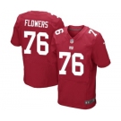 Men's Nike New York Giants #76 Ereck Flowers Elite Red Alternate NFL Jersey