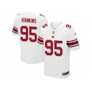Men's Nike New York Giants #95 Johnathan Hankins Elite White Jersey