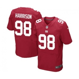 Men's Nike New York Giants #98 Damon Harrison Elite Red Alternate NFL Jersey