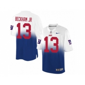 Nike New York Giants #13 Odell Beckham Jr Royal Blue White Men's Stitched NFL Elite Fadeaway Fashion Jersey