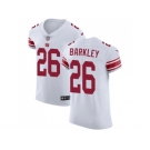 Nike New York Giants #26 Saquon Barkley White Men Stitched NFL Vapor Untouchable Elite Jersey