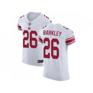 Nike New York Giants #26 Saquon Barkley White Men Stitched NFL Vapor Untouchable Elite Jersey