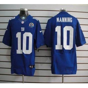 nike nfl jerseys new york giants #10 manning blue[Elite 50th Patch]