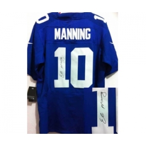 nike nfl jerseys new york giants #10 manning blue[Elite signature]