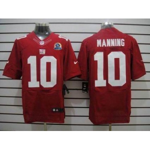 nike nfl jerseys new york giants #10 manning red[Elite 50th Patch]