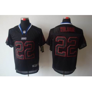 nike nfl jerseys new york giants #22 wilson black[Elite lights out]