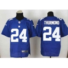 nike nfl jerseys new york giants #24 thurmond blue[Elite]