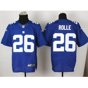 nike nfl jerseys new york giants #26 rolle blue[Elite]