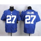 nike nfl jerseys new york giants #27 collins blue[Elite][collins]