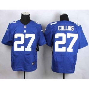 nike nfl jerseys new york giants #27 collins blue[Elite][collins]