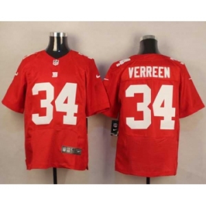nike nfl jerseys new york giants #34 vereen red[vereen][Elite]