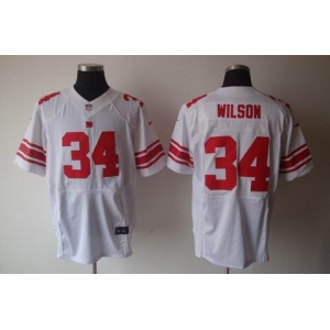 nike nfl jerseys new york giants #34 wilson white[elite]