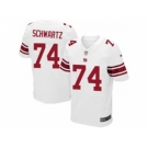 nike nfl jerseys new york giants #74 geoff schwartz white[Elite]