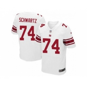 nike nfl jerseys new york giants #74 geoff schwartz white[Elite]