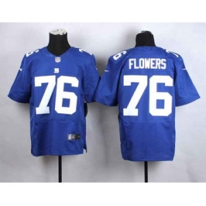 nike nfl jerseys new york giants #76 flowers blue[Elite]