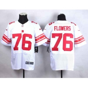 nike nfl jerseys new york giants #76 flowers white[Elite]