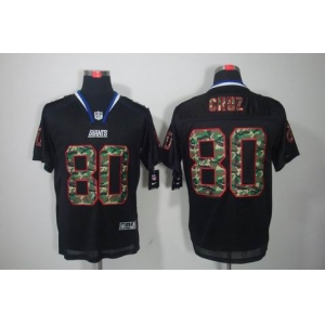 nike nfl jerseys new york giants #80 cruz black[camo fashion Elite]