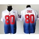 nike nfl jerseys new york giants #80 victor cruz white-blue[Elite drift fashion][second version]