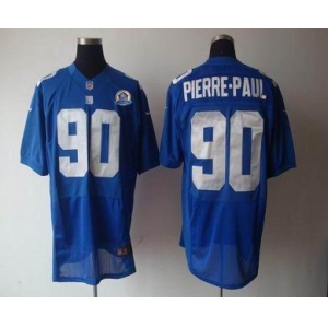 nike nfl jerseys new york giants #90 pierre.paul blue[Elite 50th Patch]