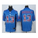 2015 new nike york giants #13 beckham blue strobe jerseys[limited]