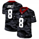 Men New Nike New York Giants #8 Jones 2020 Nike Camo Salute to Service Limited