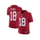 Men Nike New York Giants #18 Roger Lewis Red Alternate Vapor Untouchable Limited Player NFL Jersey