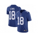 Men Nike New York Giants #18 Roger Lewis Royal Blue Team Color Vapor Untouchable Limited Player NFL Jersey