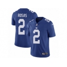 Men Nike New York Giants #2 Aldrick Rosas Royal Blue Team Color Vapor Untouchable Limited Player NFL Jersey