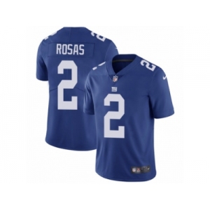 Men Nike New York Giants #2 Aldrick Rosas Royal Blue Team Color Vapor Untouchable Limited Player NFL Jersey