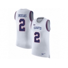 Men Nike New York Giants #2 Aldrick Rosas White Rush Player Name & Number Tank Top NFL Jersey