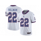 Men Nike New York Giants #22 Wayne Gallman Limited White Rush Vapor Untouchable NFL Jersey