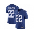 Men Nike New York Giants #22 Wayne Gallman Royal Blue Team Color Vapor Untouchable Limited Player NFL Jersey