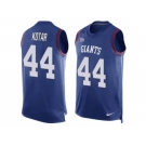 Men Nike New York Giants #44 Doug Kotar Limited Royal Blue Player Name & Number Tank Top NFL Jersey