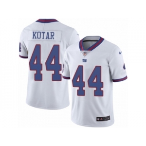 Men Nike New York Giants #44 Doug Kotar Limited White Rush Vapor Untouchable NFL Jersey