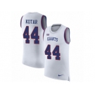 Men Nike New York Giants #44 Doug Kotar White Rush Player Name & Number Tank Top NFL Jersey