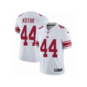 Men Nike New York Giants #44 Doug Kotar White Vapor Untouchable Limited Player NFL Jersey