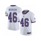 Men Nike New York Giants #46 Calvin Munson Limited White Rush Vapor Untouchable NFL Jersey