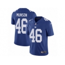 Men Nike New York Giants #46 Calvin Munson Royal Blue Team Color Vapor Untouchable Limited Player NFL Jersey