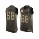 Men Nike New York Giants #68 Bobby Hart Limited Green Salute to Service Tank Top NFL Jersey