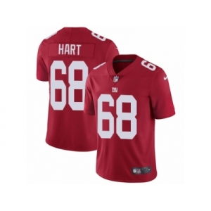 Men Nike New York Giants #68 Bobby Hart Red Alternate Vapor Untouchable Limited Player NFL Jersey