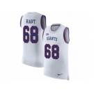 Men Nike New York Giants #68 Bobby Hart White Rush Player Name & Number Tank Top NFL Jersey