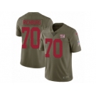 Men Nike New York Giants #70 Weston Richburg Limited Olive 2017 Salute to Service NFL Jersey