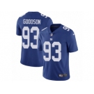 Men Nike New York Giants #93 B.J. Goodson Royal Blue Team Color Vapor Untouchable Limited Player NFL Jersey