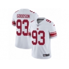 Men Nike New York Giants #93 B.J. Goodson White Vapor Untouchable Limited Player NFL Jersey