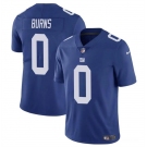 Men's New York Giants #0 Brian Burns Blue Vapor Untouchable Limited Football Stitched Jersey