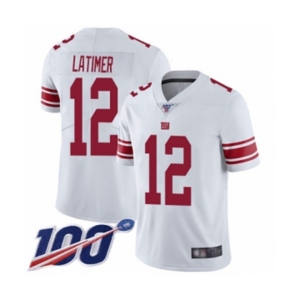 Men's New York Giants #12 Cody Latimer White Vapor Untouchable Limited Player 100th Season Football Jersey