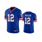 Men's New York Giants #12 Darren Waller Blue Classic Stitched Jersey