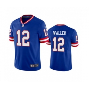 Men's New York Giants #12 Darren Waller Blue Classic Stitched Jersey